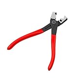 Sandfren Car Hose Clamp Plier, Heavy Duty CV Boot Clamp Plier with Non-Slip Handle, Clic-R Type Automotive Collar Hose Clip Crimping Repair Tool, Universal for Most Vehicles