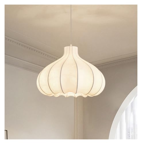 Japanese Onion Silk Pendant Lights French Cream Style Dining Room