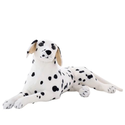 HOMEXYLYL Juguete de Peluche de Perro Realista, Animales de Peluche de Varias Razas, Figuras Decorativas de Almohadas de Peluche for Amantes de Las Mascotas(Dalmatian,60cm/23.6in)