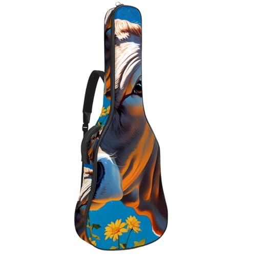 Sac pour guitare étanche à motif floral pour vos cours de musique et répétitions