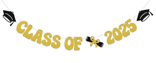 Cartel de clase de 2025, suministros para fiesta de graduación, decoraciones de graduación We are So Proud of You, pancarta de felicitaciones de graduación 2025 para suministros de fiesta de