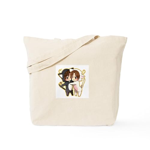 CafePress Kitty Brothers (Romano and Italy Hetalia) Tote Reusable Natural Beige Canvas Shopping Bag
