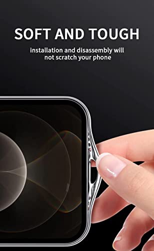 Image of mobistyle Designed for 13 Pro | Luxury Electroplating Case | Camera Protection Back Cover Case for iPhone 13 Pro (Electroplating Black)