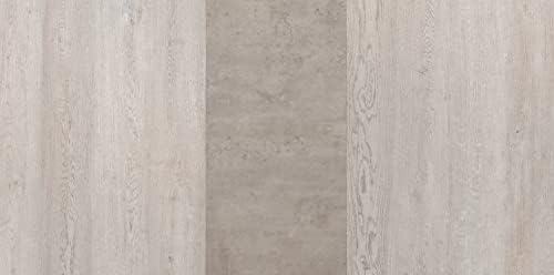 Seconique Avery Extending Dining Table, Concrete/Grey Oak Effect/Black, W 1200-1600mm x D 800mm x H 760mm
