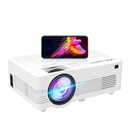 [WiFi Projector] XRPrime 7500Lumens Mini Projector, Full HD 1080P 200'' Display Supported, Compatible with Smartphones, TV Stick, Video Games, DVD Player, HDMI/AV/VGA/USB for Outdoor Movies, HI-06