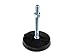 JW Winco 12T6WP6 NY-LEV Series WN 9100 Steel Stud Type Leveling Mount Without Lag Bolt Hole, Glass Filled Nylon Plastic Plain Base, 1-8 Thread Size, 6" Stud Length, 7500 Pounds Maximum Load