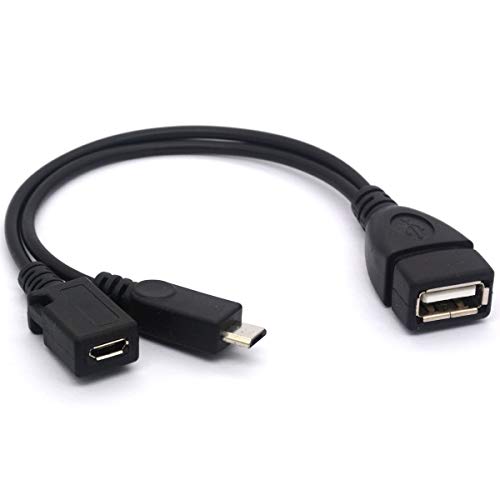 Cable divisor micro USB OTG adaptador USB 2.0 A hembra a micro USB macho convertidor de carga de datos 5
