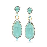 Ross-Simons Aqua Chalcedony and 2.60 ct...