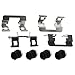 ACDelco 18K1746X Professional Front Disc Brake Caliper Hardware Kit with Clips, Seals, and Lubricant