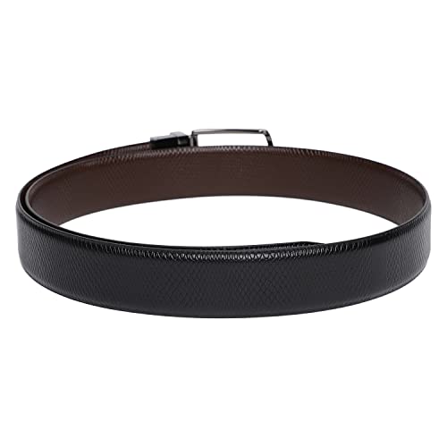 Image of Cantabil Men Formal Black /Brown Reversible Leather Belt