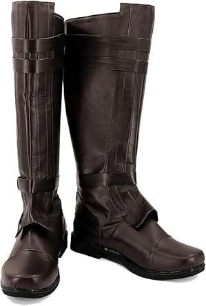 Taeyue Cosplay Boots Film Long Boots Adult Cosplay Shoes Halloween Carnival Accessories Men 40 EU