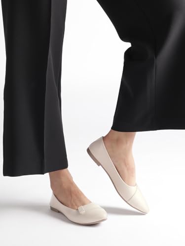 Image of Marc Loire Women's Slip-On Flat Ballerina Shoes for Casual Wear, Party and Formal Occasions
