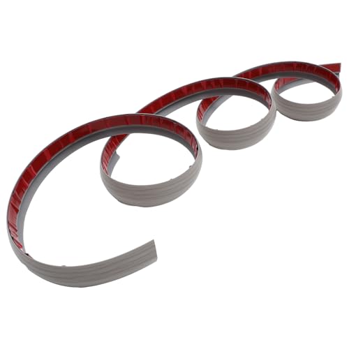 HOMSFOU 自粘床見切りストリップ カーペットからルへの床エッジングストリップ 滑り止め接着プ ドア敷居用グレー木目調