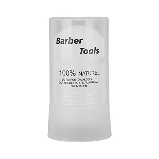 Barra de Alumbre para Después del Afeitado, ANGGREK Home Travel Portable Men Skin Calmante Post Shave Stick para Cortes Piedra de Alumbre de Potasio Natural Piedra para Después del Afeitado