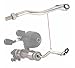 KTGCOZS Replacement Part New Bowfishing Rod Attachment Bow Fishing Reel Seats Shoot Thru Rod Stainless Steel