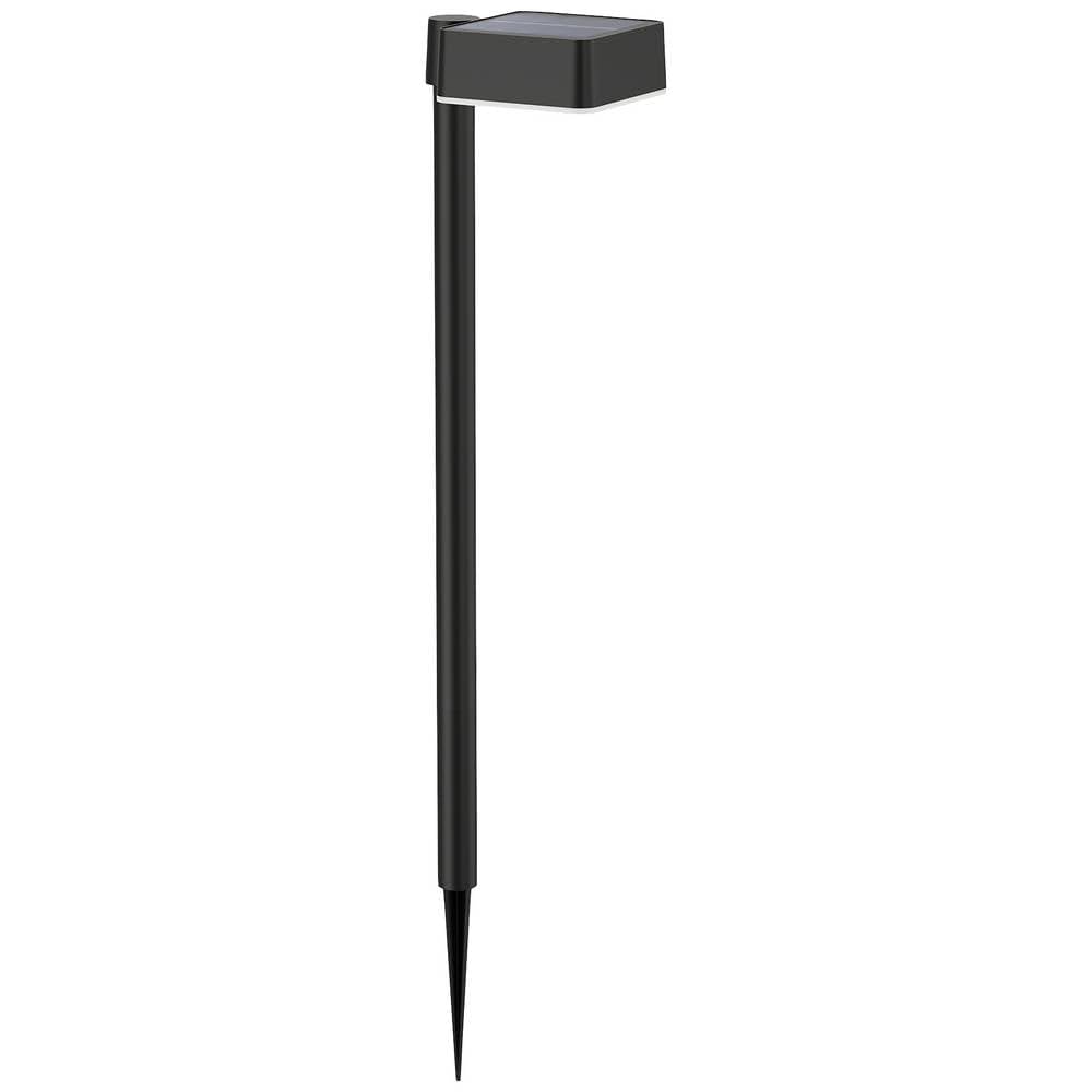 Philips Lighting Vapora Outdoor Solar wall Light, 1.5W, 2700K, Black, IP44 Weatherproof
