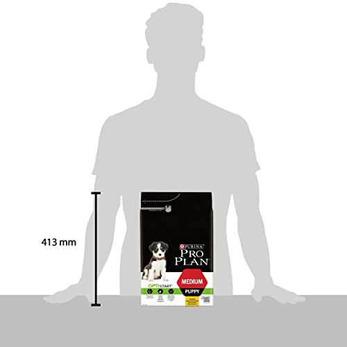 PURINA PRO PLAN Medium Puppy Welpenfutter trocken mit OPTISTART, reich an Huhn, 1er Pack (1 x 3kg) & PURINA PRO PLAN Medium Puppy Welpenfutter trocken mit OPTIDERMA, reich an Lachs, 1er Pack (1 x 3kg)