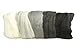Produktbild RAYHER HOBBY 5364900 Filzwolle, Merinowolle, Kammzug, fein, 19 mic, 5 Farben je 10g, Schwarz-Weiß-Grau, 100% Schafschurwolle zum Filzen, 50g