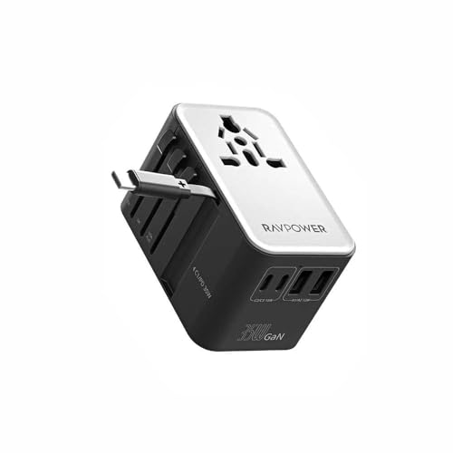 RAVPower RP-PC1076 35W GaN 6-in-1 PD Multi Port Travel Charger Black