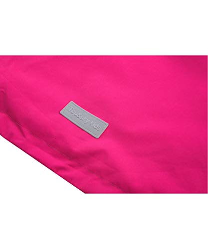 M2C Girls Hooded Color Block Waterproof Fleece Lined Windbreaker Jacket Pink 7/8 #TOP6