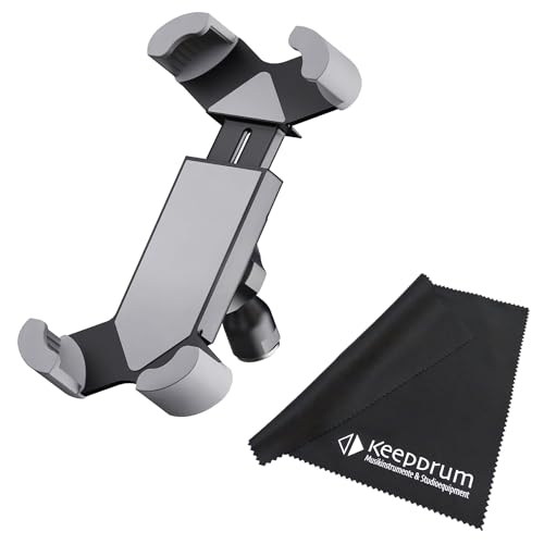 Support de smartphone K&M 19753 anti-chute pour trépied de microphone