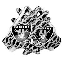 Nike Men's Vapor Fly on Field Oakland Raiders Glove L Large