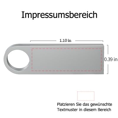Personalisierte Metall USB-Sticks 100 Stück mit Gravur Wunsch Text, Muster, Firmenlogo, Hochzeit Speicherstick USB 2.0 Flash Drive Individueller 128MB/512MB/1GB/2GB/4GB/8GB/16GB/32GB