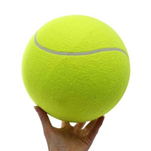 Giant Tennis Ball 24cm Big Outdoor Beach Sports Fun Inflatable Play Jumbo Toy for Children Adult Dog Pet