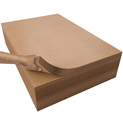 Kraft Paper Sheets - 20 x 30 in. - 480 Sheets of Brown Wrapping Paper Heavy Duty Craft Paper for Shipping - Light Brown Construction Paper - 80 GSM - 2000 Square feet
