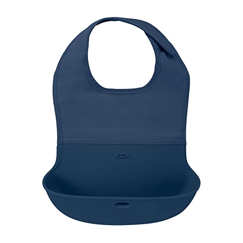 Image of OXO Tot Roll-Up Bib Navy