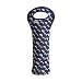 BUILT NY Original Neoprene Wine/Water Bottle Tote, Blue Confetti