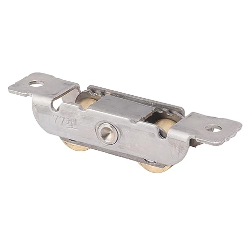 Robuste Schiebetür-Rollen, Edelstahl-Kupfer-Kugellager, Flaches Rad 4 Stück, Hochwertige Rollen für Einbauprojekte