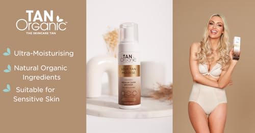 TanOrganic: Selbstbräunungs-Mousse, natürliche Inhaltsstoffe, zertifizierte organische Inhaltsstoffe, vom Dermatologen anerkannt - 120 ml