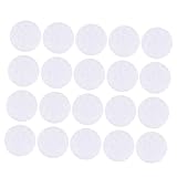 TOVINANNA 2 パック 200個 フィルター交換綿 洗えるマーカー 綿パッド 衣服に永久的なファブリックマーカー 顔用コットンパッド デスク用ミニ加湿器 小さな綿 綿フィルター 丸い綿 白い