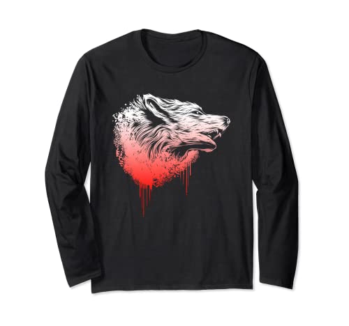 Lobo Animal Salvaje Vida Silvestre Bosque Wolfpack Manga Larga