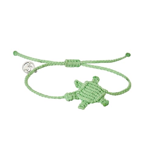 4Ocean Turtle Macrame Bracelet - Removes 1 Pound of Ocean Plastic - Adjustable, Unisex, Handcrafted from Recycled Materials - Supports Sea Turtle Conservation