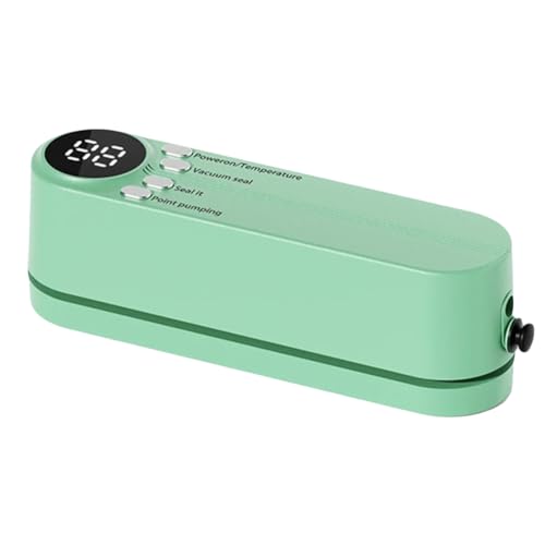 Geofray Mini Máquina de Sellado Al Vacío Totalmente Automática e Inalámbrica, Pequeña Máquina de Sellado de Plástico para Envasado de Alimentos Portátil para el Hogar