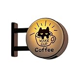 Kaffee Neon Schild, Retro Café Schild, Magnetische Miniaturszene Kühlschrankmagnet, Für Restaurant Bar Küche Coffeehouse Eingang(A)