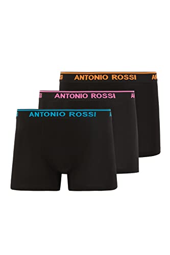 Confezione da 3 boxer da uomo ANTONIO ROSSI (confezione da 3/6) boxer aderenti da uomo  Boxer da uomo multipack con elastico in vita  Boxer da uomo traspiranti e morbidi da indossare ogni giorno