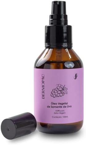 Dermopac Óleo Vegetal de Semente de Uva 100% Puro, 100ml