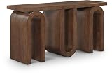 Meridian Furniture Westbourne Brown Oak Veneer Console Table