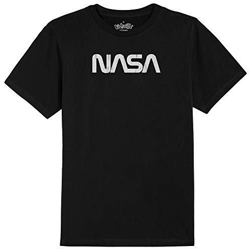 Kidsville NASA Printed Regular Fit Black Cotton Boy's T-Shirt
