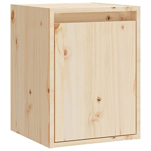 vidaXL Wandschrank Hängeschrank TV Schrank Holzschrank TV Möbel Regal Aufbewahrung Wohnzimmer Bücherschrank 30x30x40cm Massivholz Kiefer