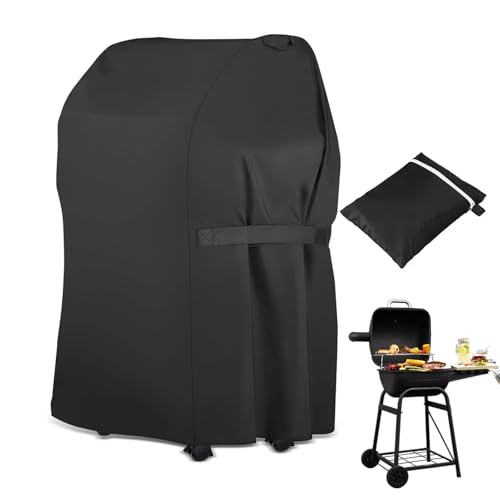 BBQ Covers, Waterproof Barbecue Cover, 210D Oxford Fabric Round Gas Grill Covers, UV Resistant Outdoor BBQ Grill Cover, Windproof & Rip-Proof (76x66x110cm)