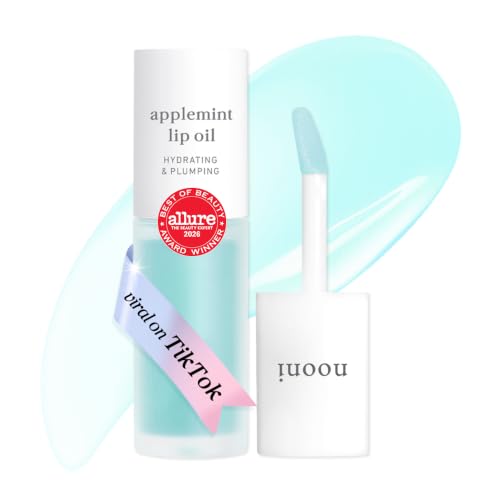 NOONI Korean Lip Oil - Applemint - Plumping &amp; Hydrating Tinted Lip Gloss