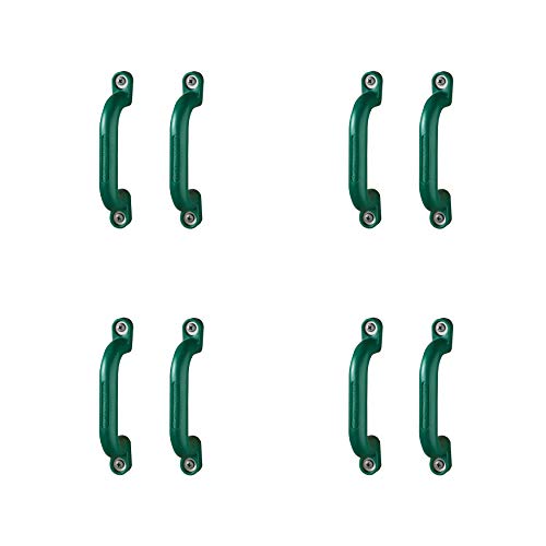 Swing-N-Slide Set of Eight Plastic Play Handles with Hardware - Backyard Accessories for Outdoor Swing Sets, Jungle Gyms and Playsets