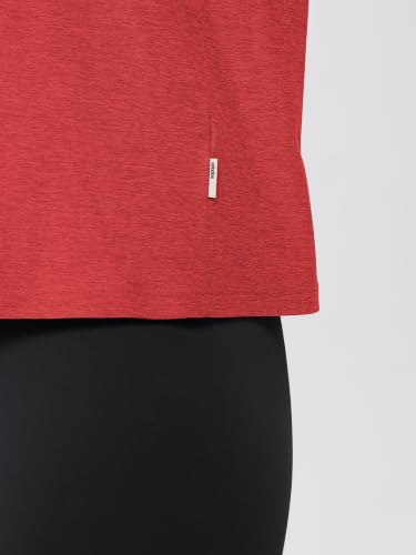 Image of ODODOS Women's Performance Cropped Tee Ultra Soft odSTRATUM Tech Short Sleeve Relaxed Top Crew Neck T-Shirts
