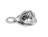 Trois dimensions Pendentif casque de pompier en argent sterling 925 massif (art. 212030), Argent sterling, Pas de gemme