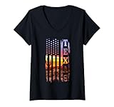 Photo Gallery donna texas american flag pride paesaggio cactus patriottico maglietta con collo a v Photo Gallery donna texas american flag pride paesaggio cactus patriottico maglietta con collo a v