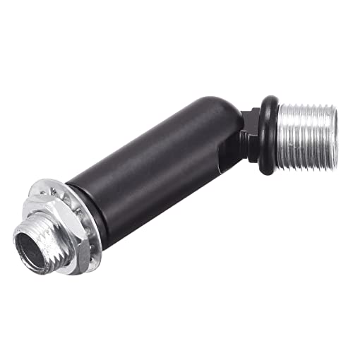 MECCANIXITY Sloped Ceiling Adapter Swivel M10 M12 Thread, for Chandelier Ceiling Pendant Light, Black
